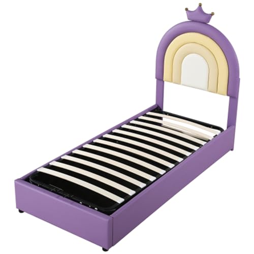 Imagen Cama pu ajustable con almacenamiento ideal para adolescentes y adultos