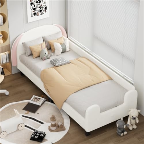 Imagen Cama infantil con somier de lamas y cabecero regulable facil de montar