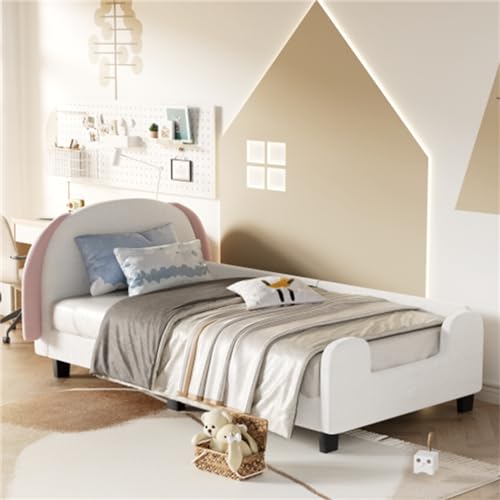 Imagen Cama infantil con somier de lamas y cabecero regulable facil de montar