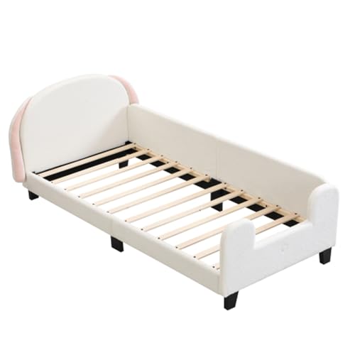 Imagen Cama infantil con somier de lamas y cabecero regulable facil de montar