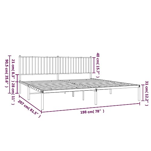 Imagen Renueva tu descanso con la estructura de cama tanzem en metal negro