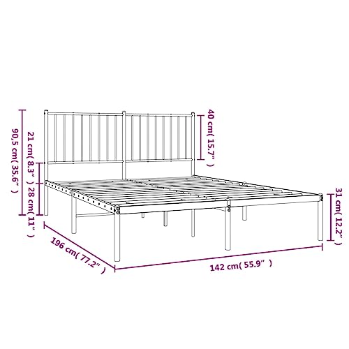 Imagen Cama juvenil junzai estructura de metal para descanso total