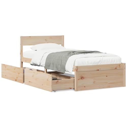 Imagen Renueva tu descanso con esta cama de madera maciza y cajones