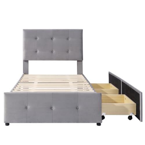 Imagen Cama individual versatil con almacenamiento ideal para jovenes y niños