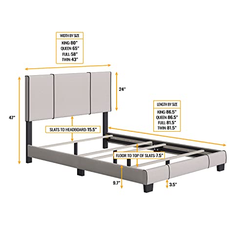 Imagen Base de cama lucena - elegante plataforma con cabecero ajustable descubre el descanso perfecto en tu hogar 