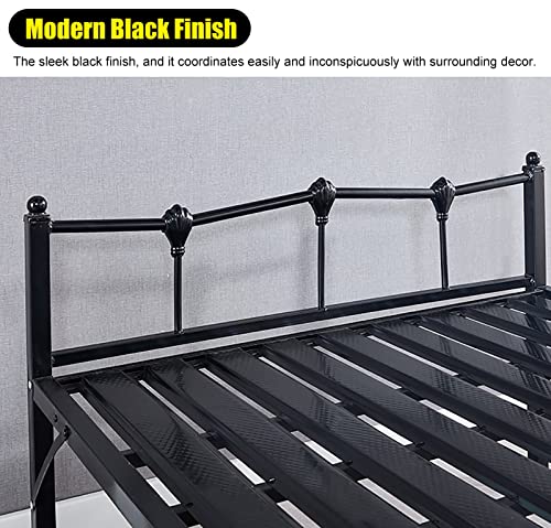 Imagen Descansa con estilo cama resistente plegable negra para adultos y adolescentes