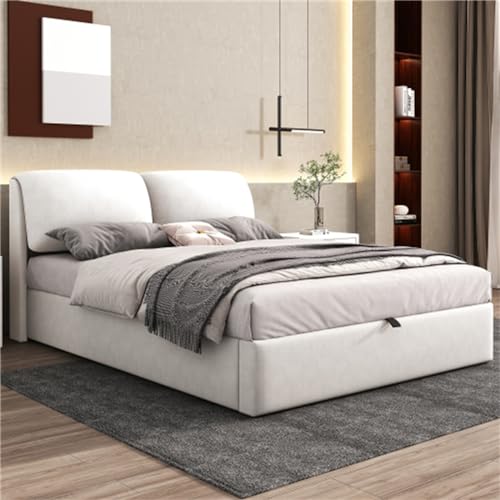 Imagen Cama con almacenaje y cabecera ajustable diseño moderno para un descanso perfecto