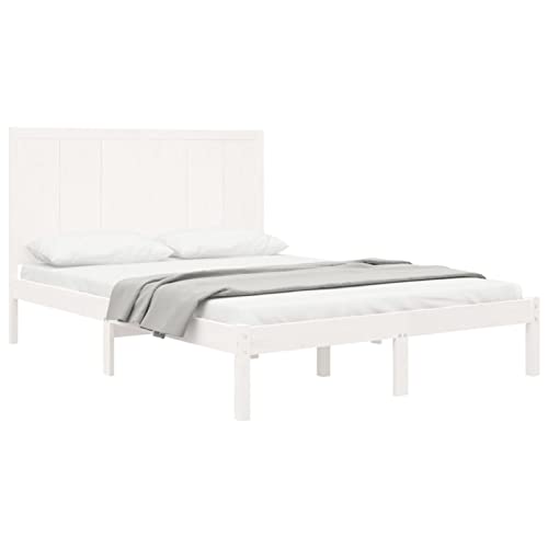 Imagen Base de cama chusui de madera maciza 140x190 cm - descansa con estilo