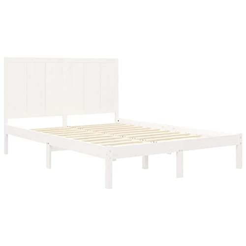 Imagen Base de cama chusui de madera maciza 140x190 cm - descansa con estilo