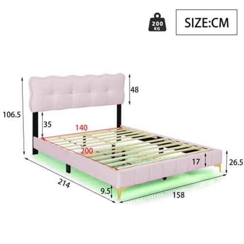 Imagen Cama juvenil con luces led y estilo moderno para adolescentes