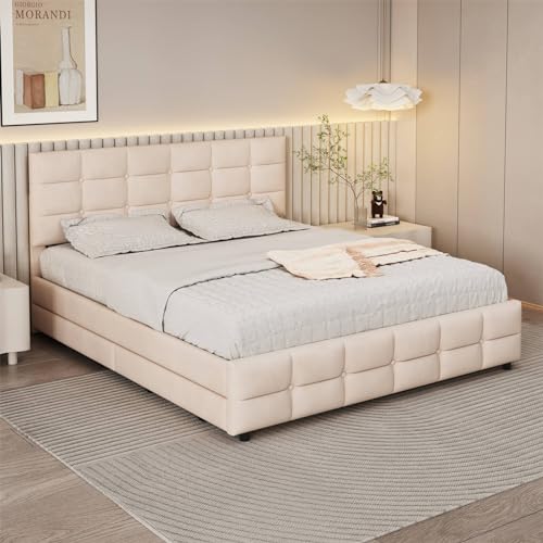 Imagen Cama doble clasica con cajones elegancia y funcionalidad