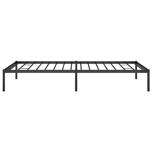 Imagen Dale un toque de elegancia a tu habitacion con la estructura de cama tidyard en metal negro de 100x200 cm