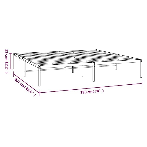 Imagen Renueva tu descanso con la estructura de cama tanzem de metal blanco