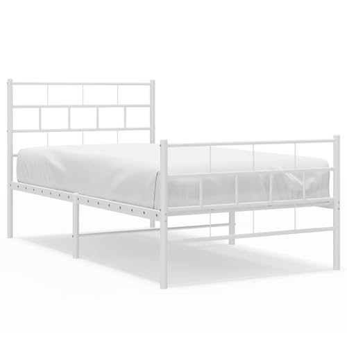 Imagen Cama juvenil de metal blanca ideal para tu dormitorio