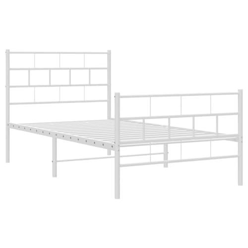 Imagen Cama juvenil de metal blanca ideal para tu dormitorio