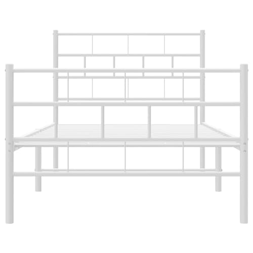 Imagen Cama juvenil de metal blanca ideal para tu dormitorio