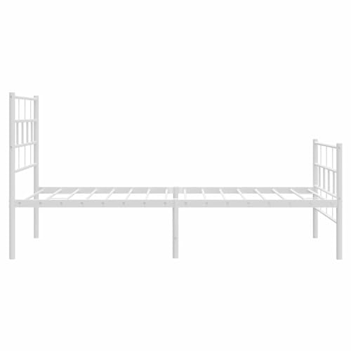 Imagen Cama juvenil de metal blanca ideal para tu dormitorio