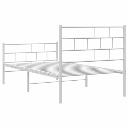 Imagen Cama juvenil de metal blanca ideal para tu dormitorio