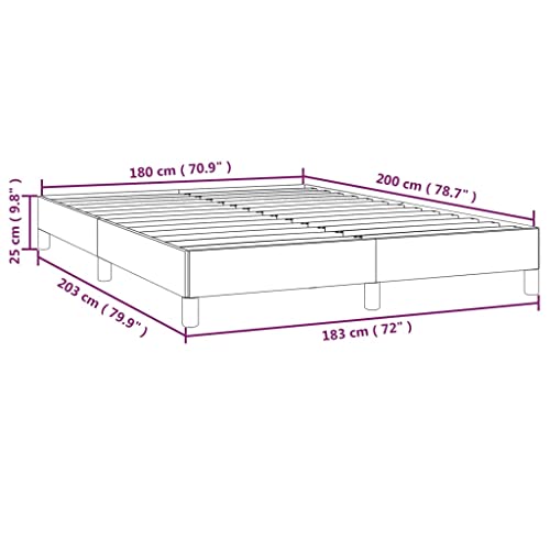 Imagen Base de cama tapizada en piel sintetica super king 180x200 cm