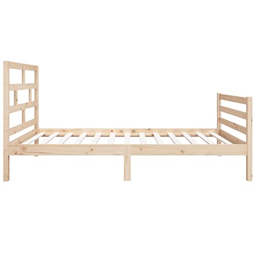 Imagen Base de cama individual en madera maciza 90x190 cm