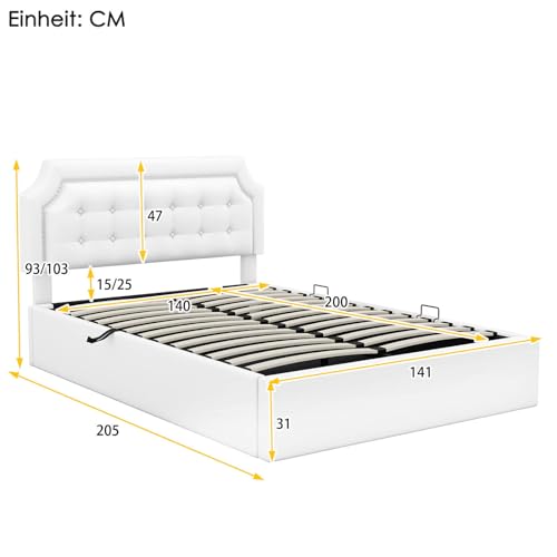 Imagen Descubre la cama tapizada con almacenamiento hidraulico