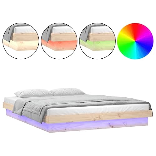 Imagen Base de cama zeyuan con led elegancia y funcionalidad