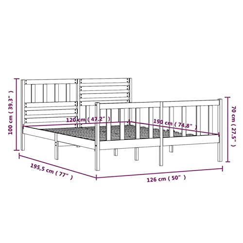 Imagen Dale a tu descanso un toque de elegancia con la estructura de cama tidyard en negro