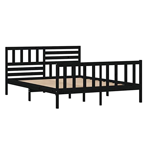 Imagen Dale a tu descanso un toque de elegancia con la estructura de cama tidyard en negro