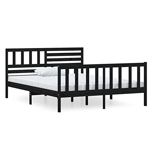 Imagen Dale a tu descanso un toque de elegancia con la estructura de cama tidyard en negro