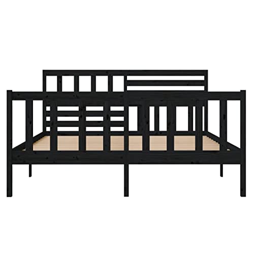 Imagen Dale a tu descanso un toque de elegancia con la estructura de cama tidyard en negro