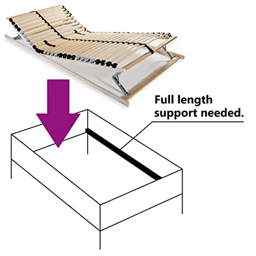 Imagen Base de cama vidaxl somier laminas 70x200 cm descansa en 7 regiones