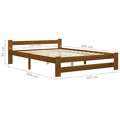 Imagen Cama de madera maciza de pino tidyard clasica moderna y duradera