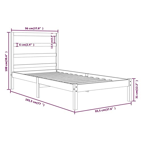 Imagen Somier de caña zeyuan 90x190 cm elegancia y confort en tu descanso