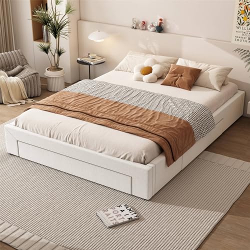 Imagen Cama doble con almacenamiento y diseño moderno