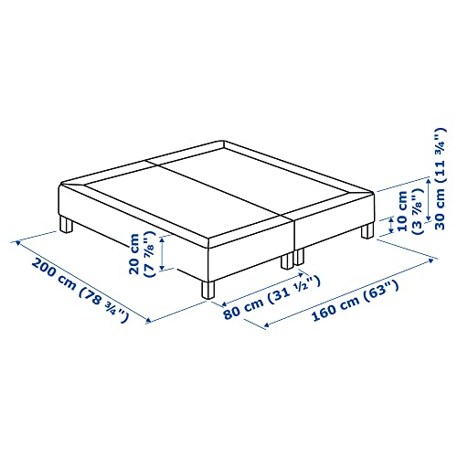 Imagen Descanso de lujo somier ikea espev?r 160x200 blanco