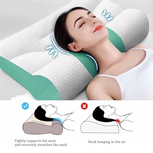 Imagen Almohada ergonomica de plumon de ganso sueño reparador