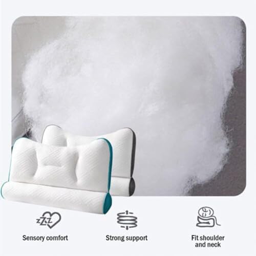 Imagen Almohada ergonomica de plumon de ganso sueño reparador