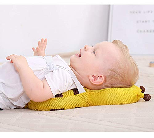 Imagen Almohada yiwoyi para bebe suave y protectora dulce descanso en amarillo