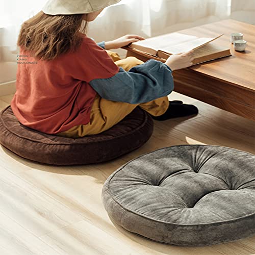 Imagen Almohada de meditacion super suave para yoga y decoracion en marron