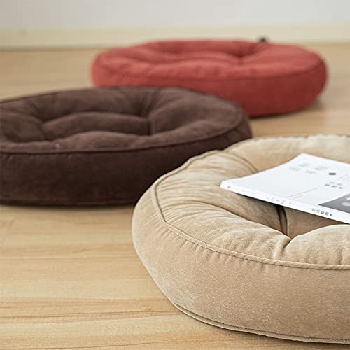 Imagen Almohada de meditacion super suave para yoga y decoracion en marron