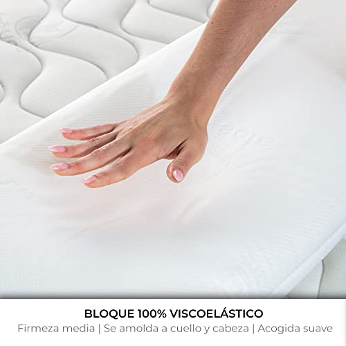 Imagen Pack 2 almohadas viscoelasticas aloe vera agatha 75cm firmeza mediatranspirables antiacaros y termoregulables ergonomicas y de perfecta adaptabilidad fabricadas en españa