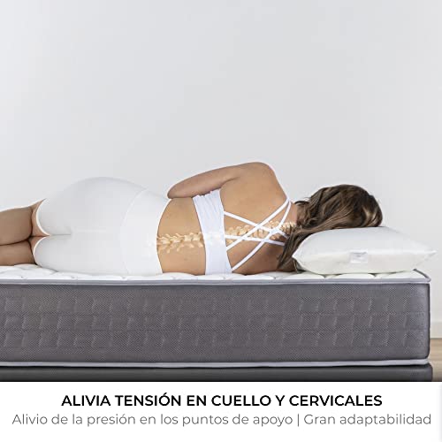 Imagen Pack 2 almohadas viscoelasticas aloe vera agatha 75cm firmeza mediatranspirables antiacaros y termoregulables ergonomicas y de perfecta adaptabilidad fabricadas en españa