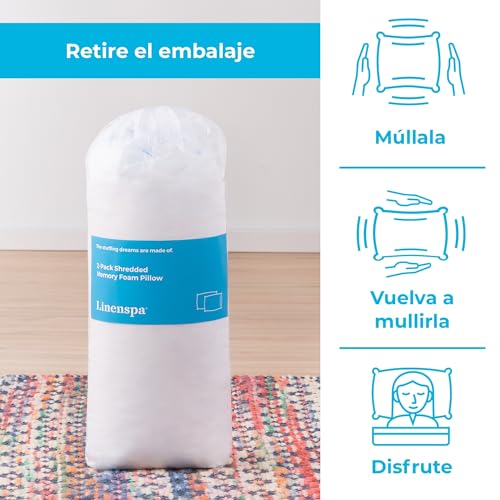 Imagen Almohada linenspa espuma viscoelastica para dormir