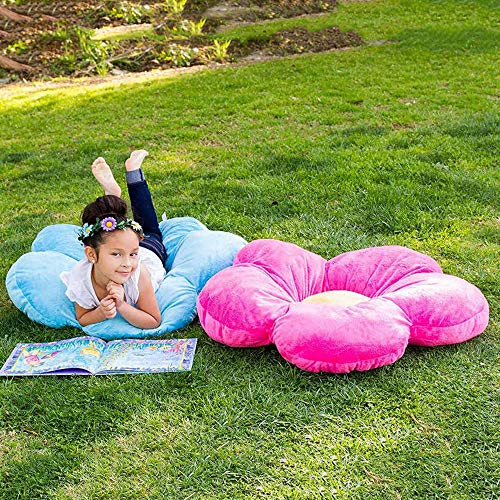 Imagen Almohada de piso de felpa flor para niños suave y comoda