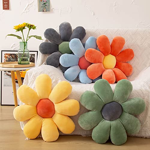 Imagen Almohada floral multifuncional flores azules para descansar con estilo