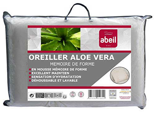 Imagen Almohada de memoria con aloe vera descanso natural