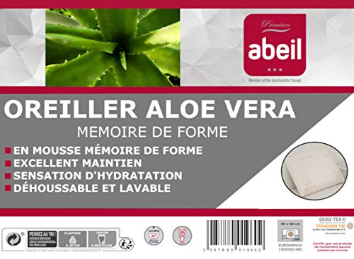 Imagen Almohada de memoria con aloe vera descanso natural