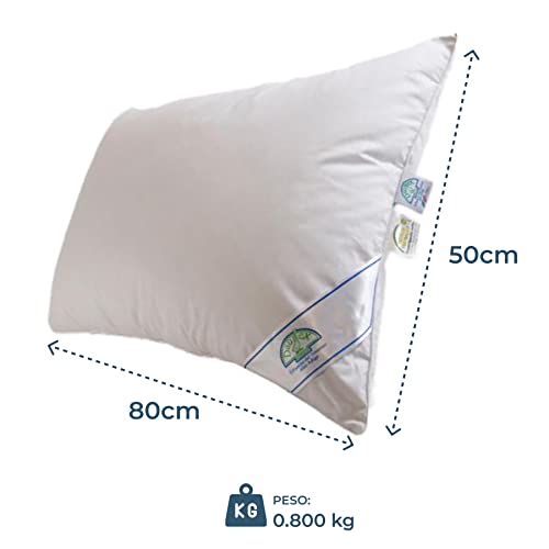 Imagen Almohada daunex lazo mejor suavidad y confort en blanco 50x80 cm