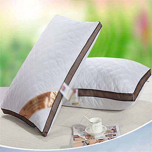 Imagen Conjunto almohadas de lujo algodon y seda proteccion cuello lavables