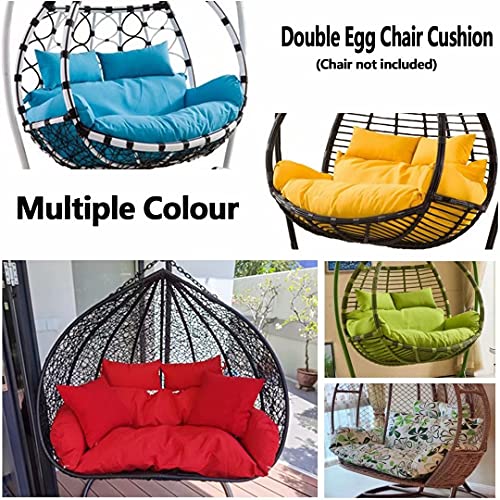 Imagen Cojin colgante doble papasan para columpio de jardin